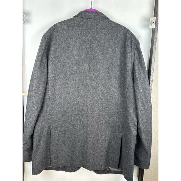 Jos A Bank Reserve Tailored Fit Blazer 46L Gray Wool Cashmere Luxury Sport Coat - Picture 4 of 8